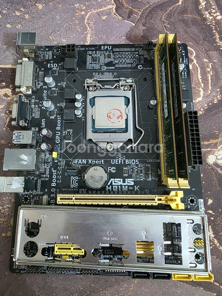 i5 4590 h81m 보드셋 램 16g 포함--0