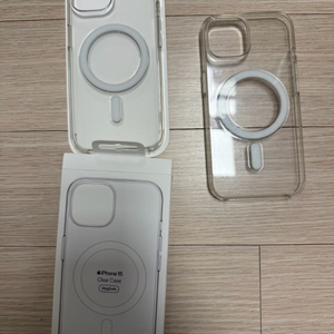 아이폰15 정품 맥세이프 투명케이스 2개 새거+ 몇번