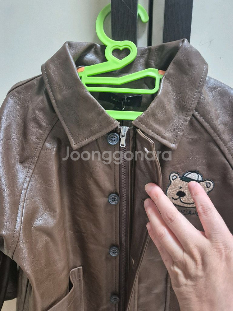 새상품 로아앤제인 스마일 헌팅 가죽자켓 110--1