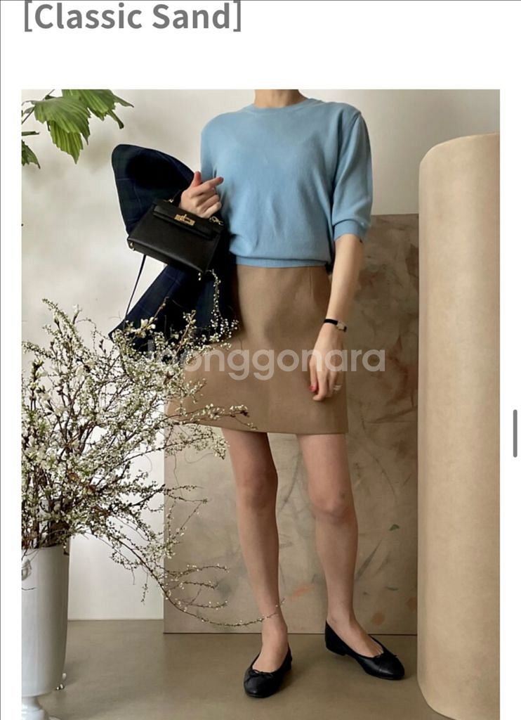 쎄모먼 cemoment soline 스커트36 새제품--3