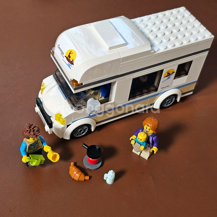 레고 60283 휴가용 캠핑밴 캠핑카 카라반 역분해--0