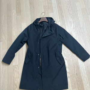 티아이포맨 다크네이비 후드 집업 트렌치코트 L