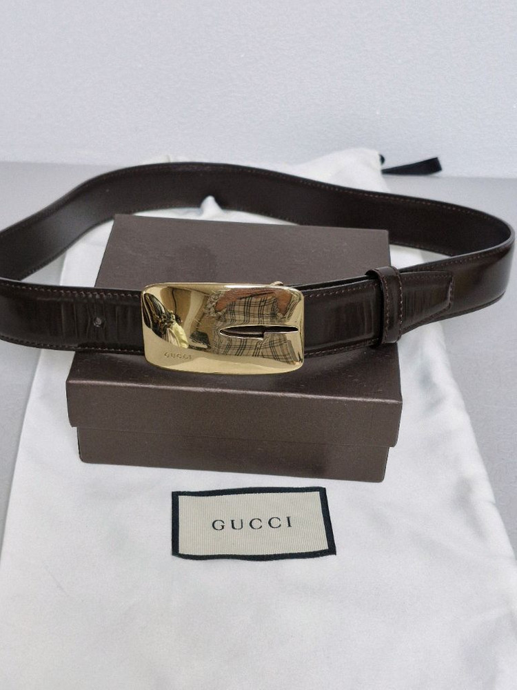구찌 금장 여성벨트 정품입니다--3