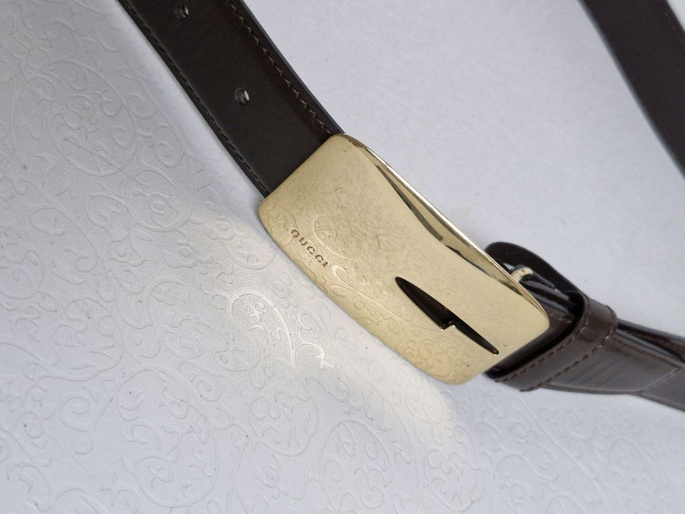 구찌 금장 여성벨트 정품입니다--4