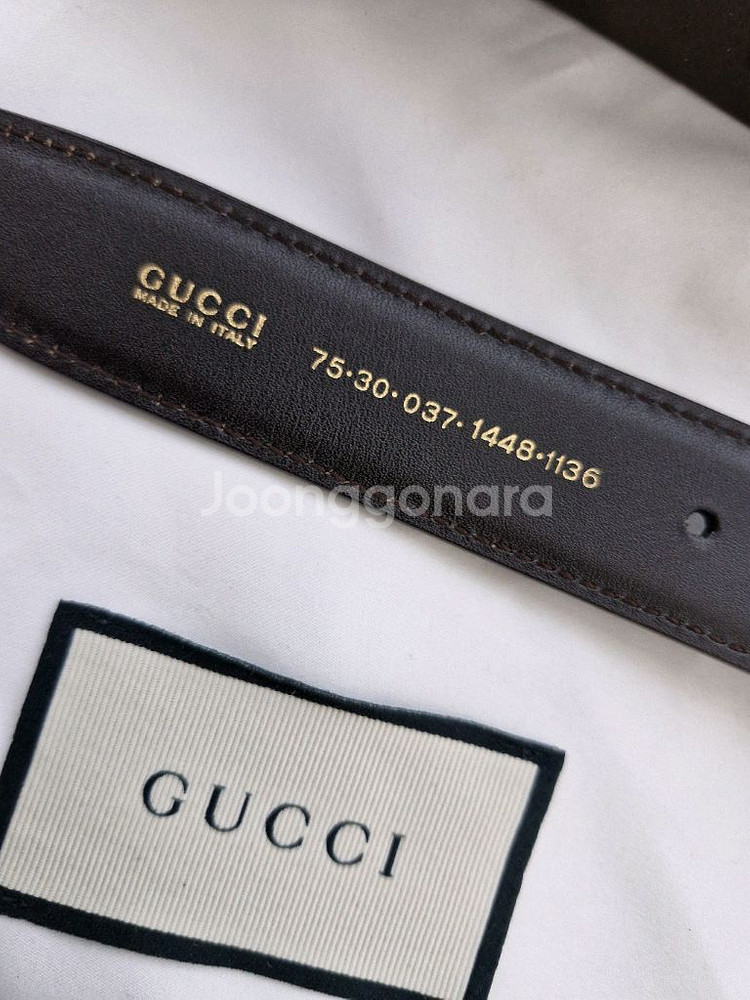 구찌 금장 여성벨트 정품입니다--1