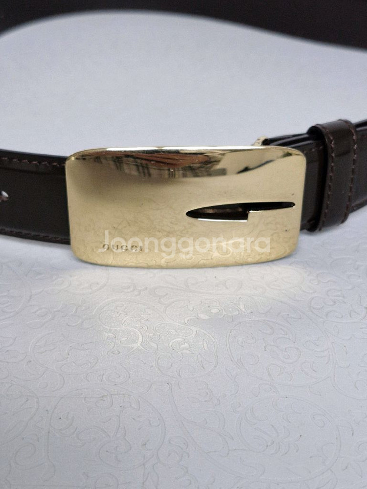 구찌 금장 여성벨트 정품입니다--2