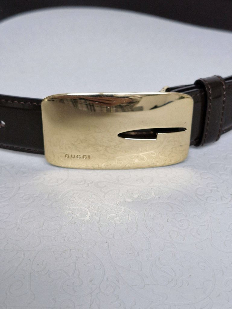 구찌 금장 여성벨트 정품입니다--2