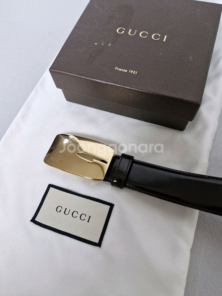 구찌 금장 여성벨트 정품입니다--0