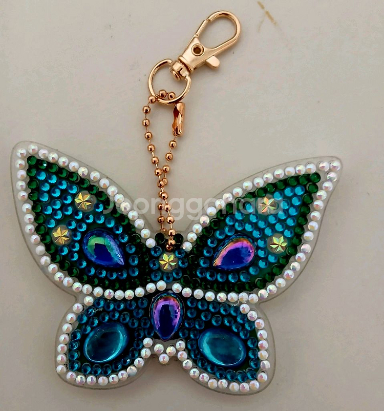 보석십자수 키링 완성품--0