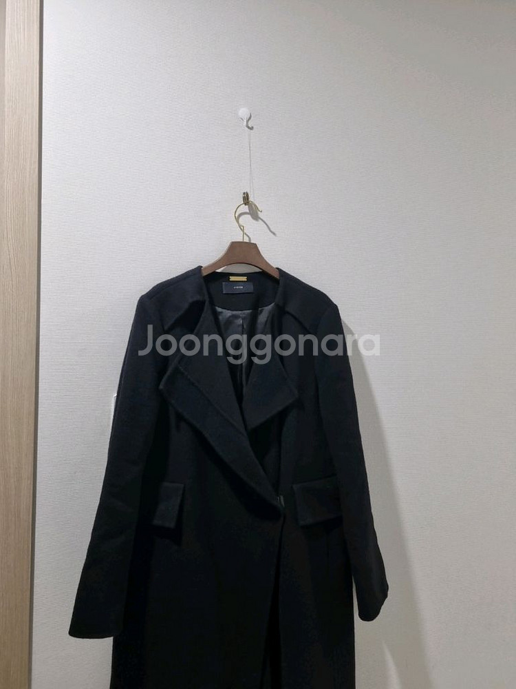 시스템 모캐시미어 코트 블랙--1