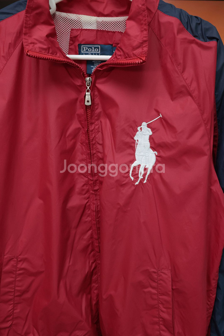 감성 폴로 랄프로렌 레드 윈드브레이커 XL--1