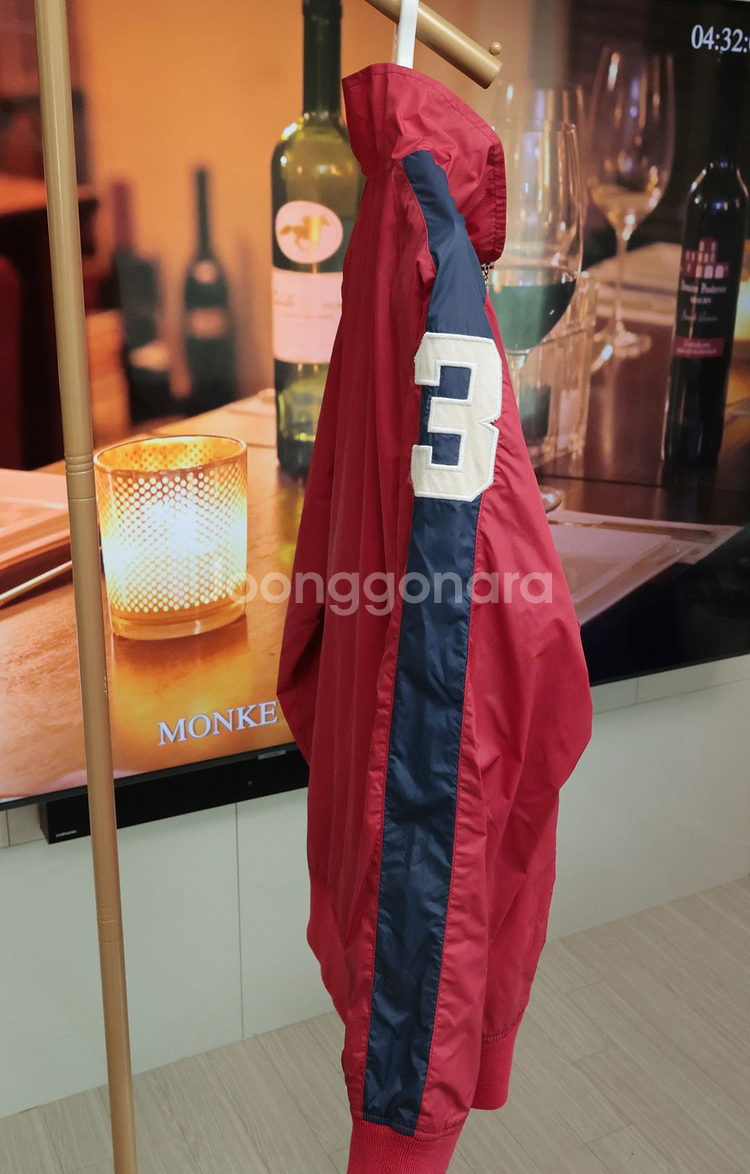 감성 폴로 랄프로렌 레드 윈드브레이커 XL--2