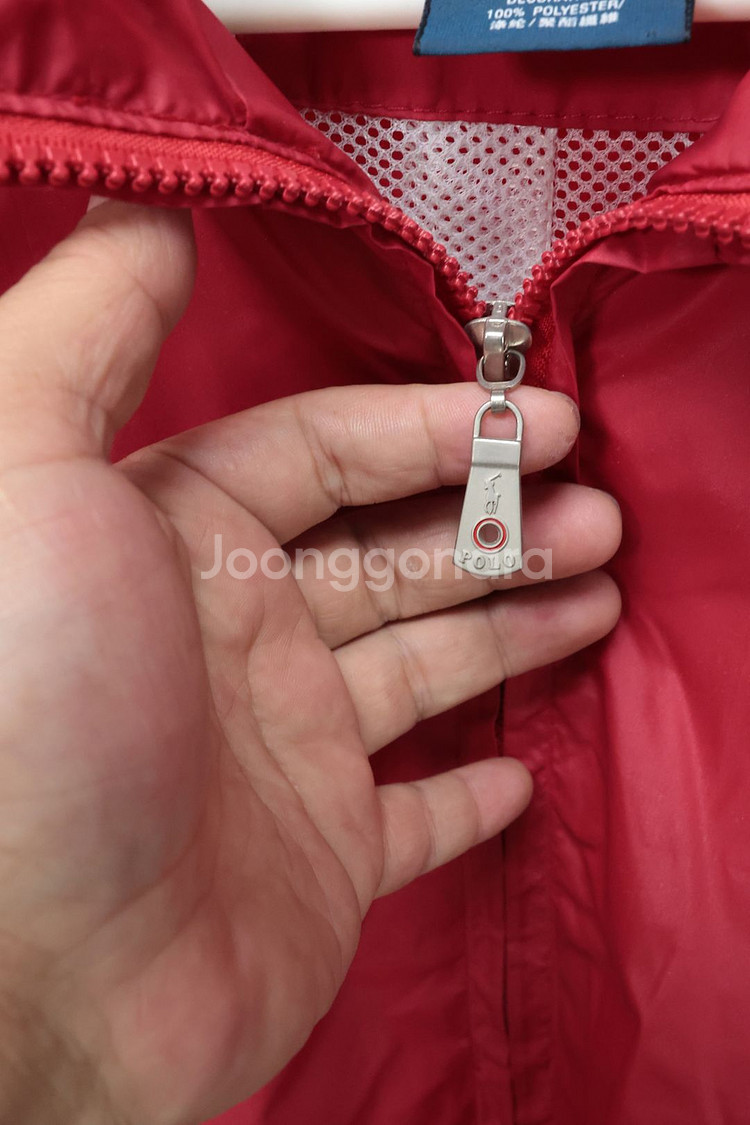 감성 폴로 랄프로렌 레드 윈드브레이커 XL--4