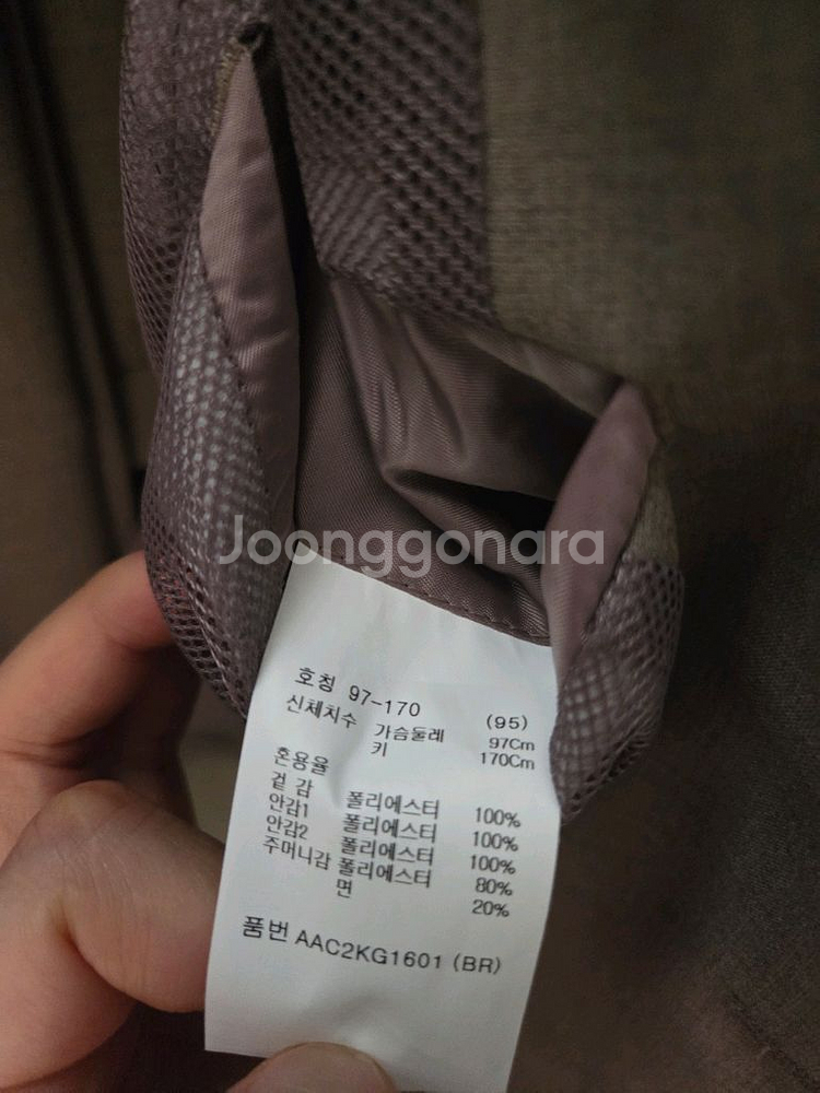 ZIOZIA 남성 정장 세트 95/80 브라운 (새상품--7