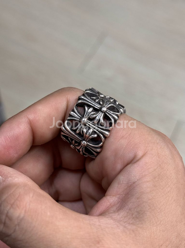 정품 크롬하츠 세메터리 라운드링 US11--0