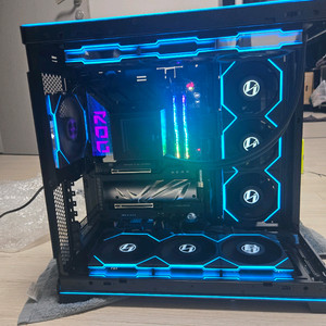 리안리 o11d evo rgb 케이스+tl 팬 4개