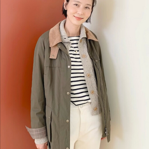 프론트로우 벨티드 필드 자켓 새상품 김나영 캠핑 점퍼