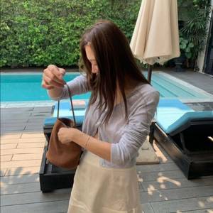 택달린 새상품) 타낫 베이직라운드가디건 그레이