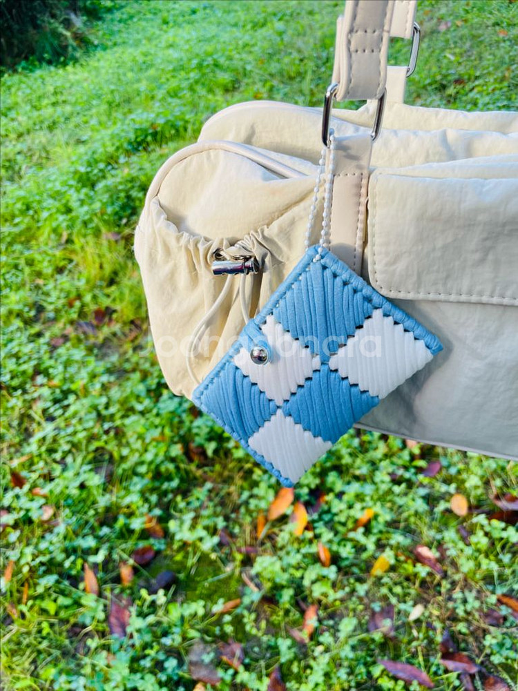 핸드메이드 체크보드 카드지갑--2