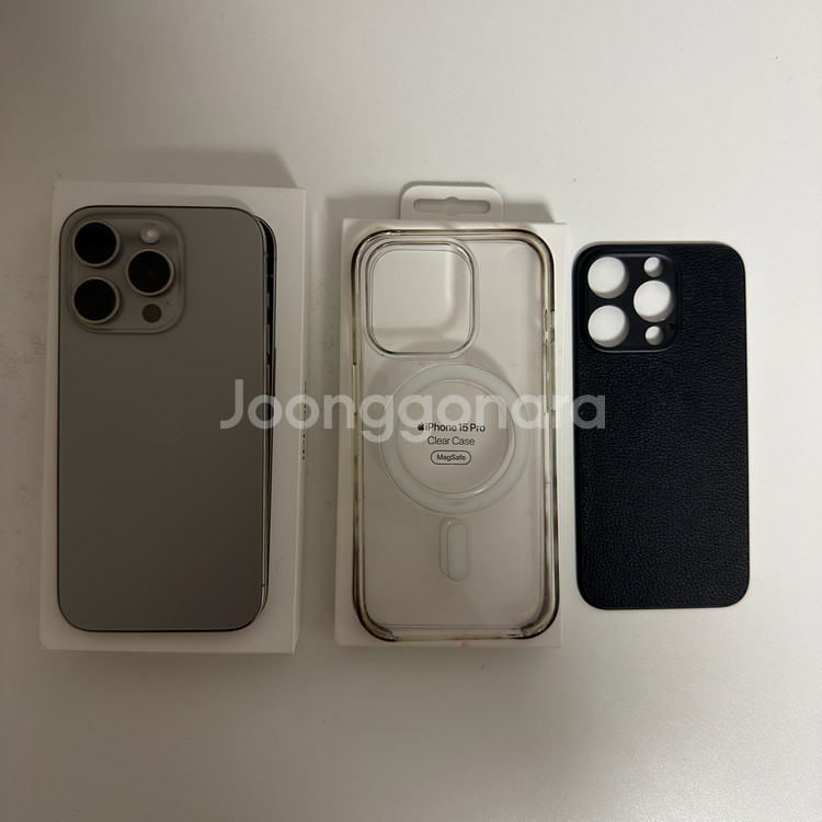 아이폰 15 프로 내추럴티타늄 128GB 배터리 89%--0