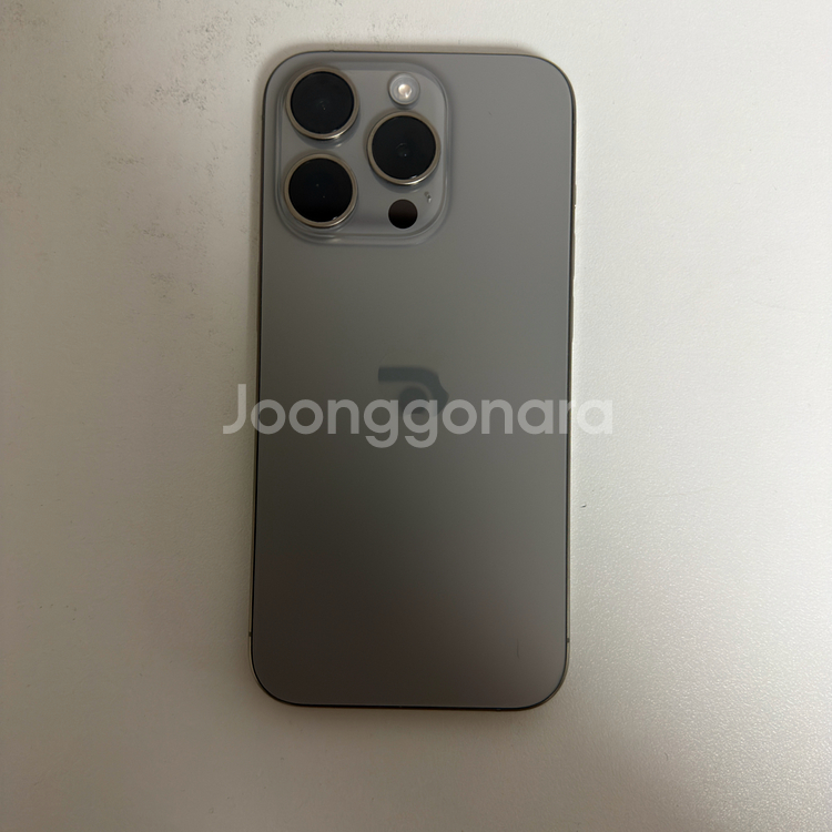 아이폰 15 프로 내추럴티타늄 128GB 배터리 89%--2