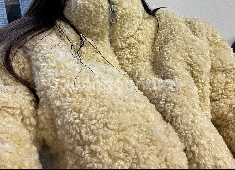 택포 자라 퍼 패딩 zara fur padding--2