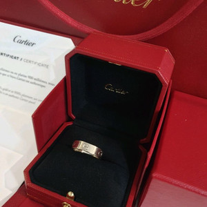 까르띠에 러브링 클래식 정품 러브반지 화이트 58호