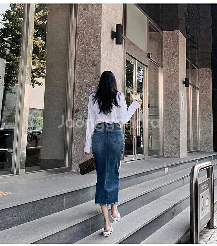 구즈 제작 데님롱sk 새상품--0