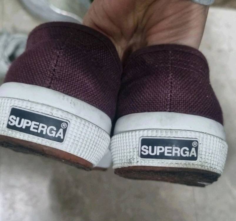 상태좋음 수페르가 버건디 스니커즈 230 신발 여성 운--1
