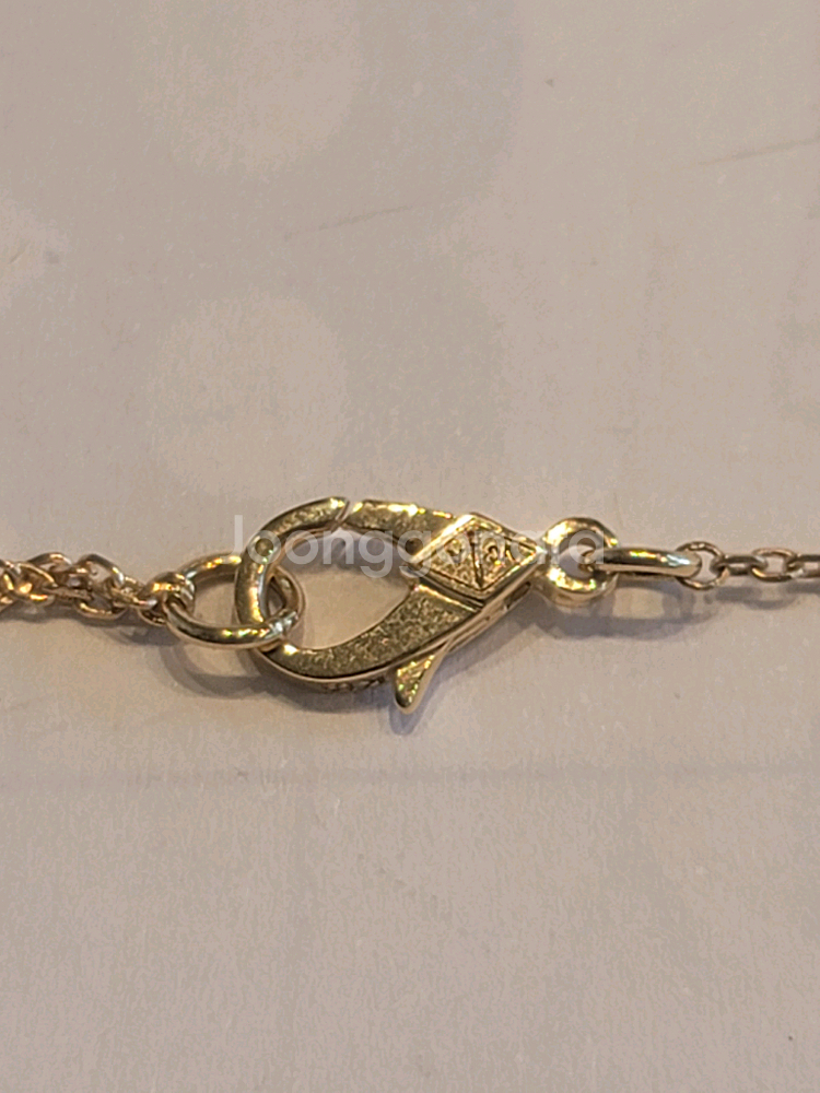 18k. 옐로우골드. 클로버 목걸이. 1.5--6