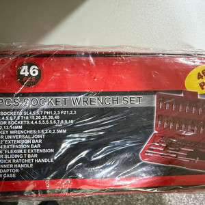 46 피스 소켓 렌치 세트 미사용