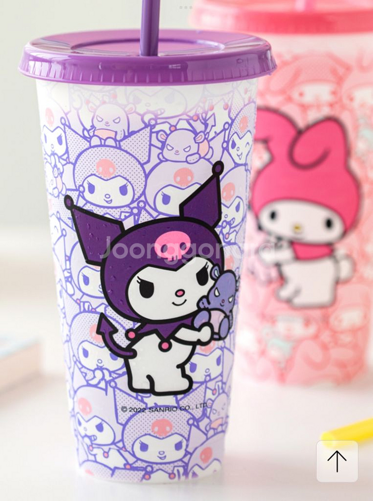 산리오 쿠로미 컬러체인지 리유저블 콜드컵--0