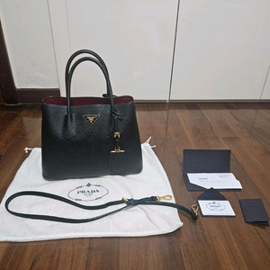 정품 프라다 두블레 스몰 블랙 1BG887