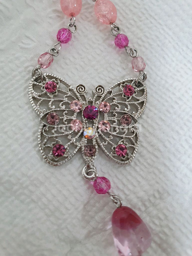 나비 팬던트 목걸이--0