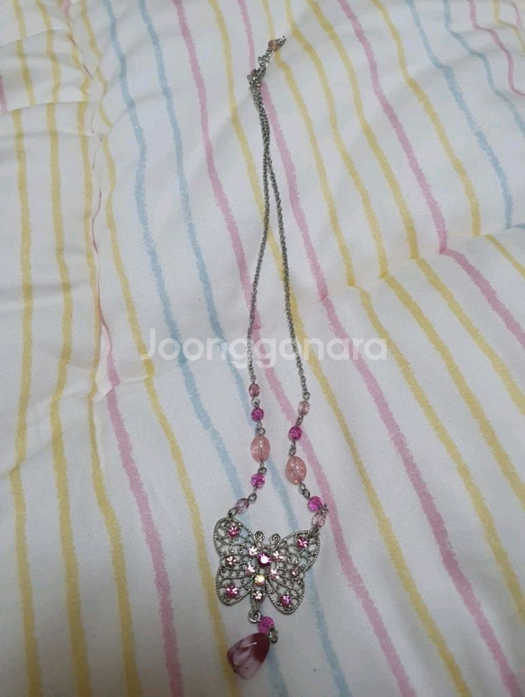 나비 팬던트 목걸이--3