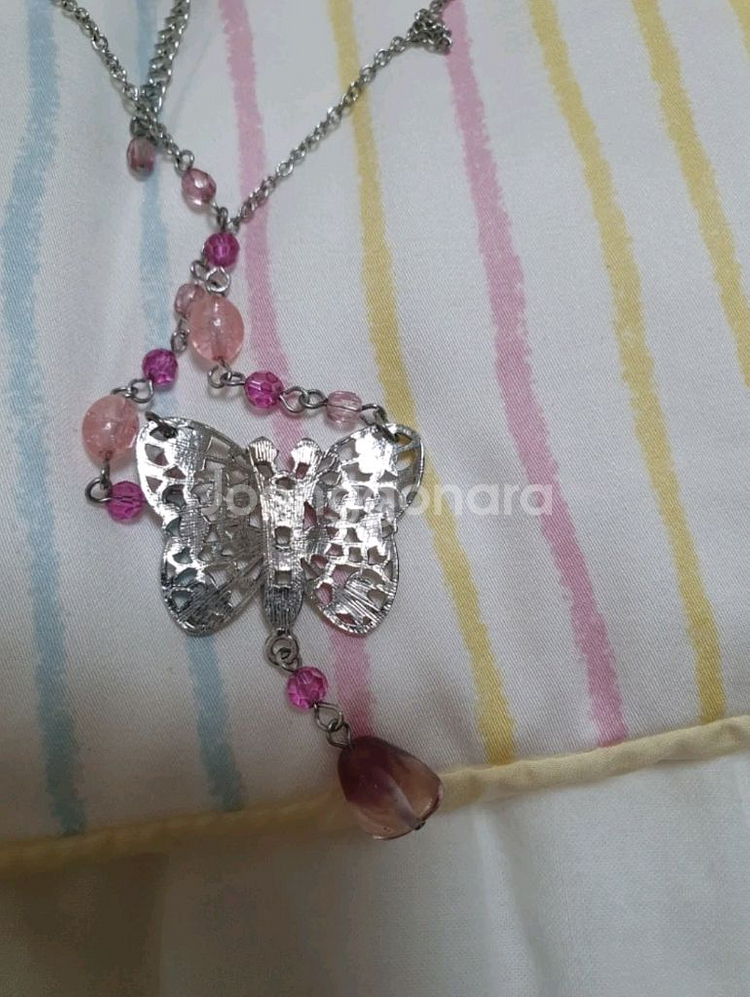 나비 팬던트 목걸이--2