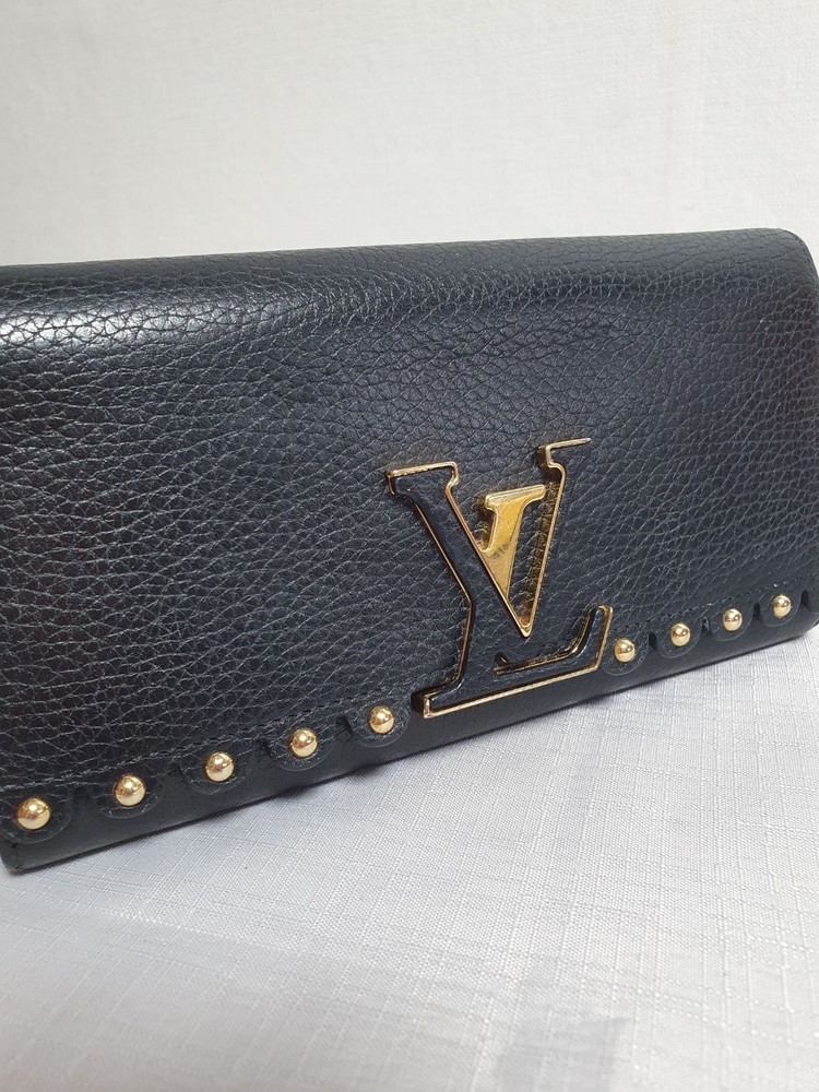 루이비통 토뤼옹 카피쉰 장지갑 정품감정소견서 포함--1