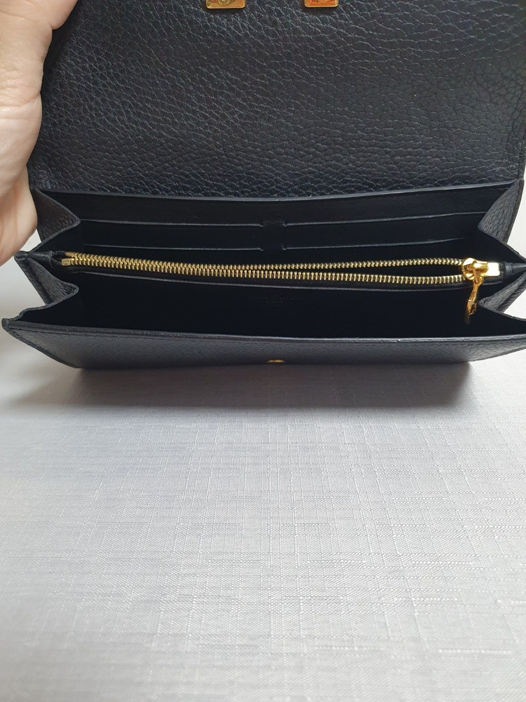 루이비통 토뤼옹 카피쉰 장지갑 정품감정소견서 포함--8