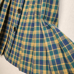 정품 입생로랑 플레어 플리츠 스커트 미사용