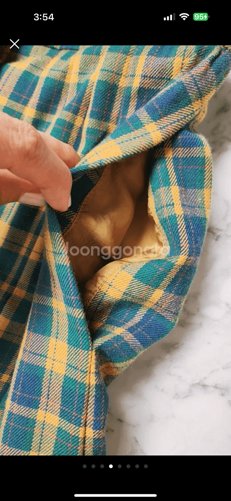 정품 입생로랑 플레어 플리츠 스커트 미사용--3