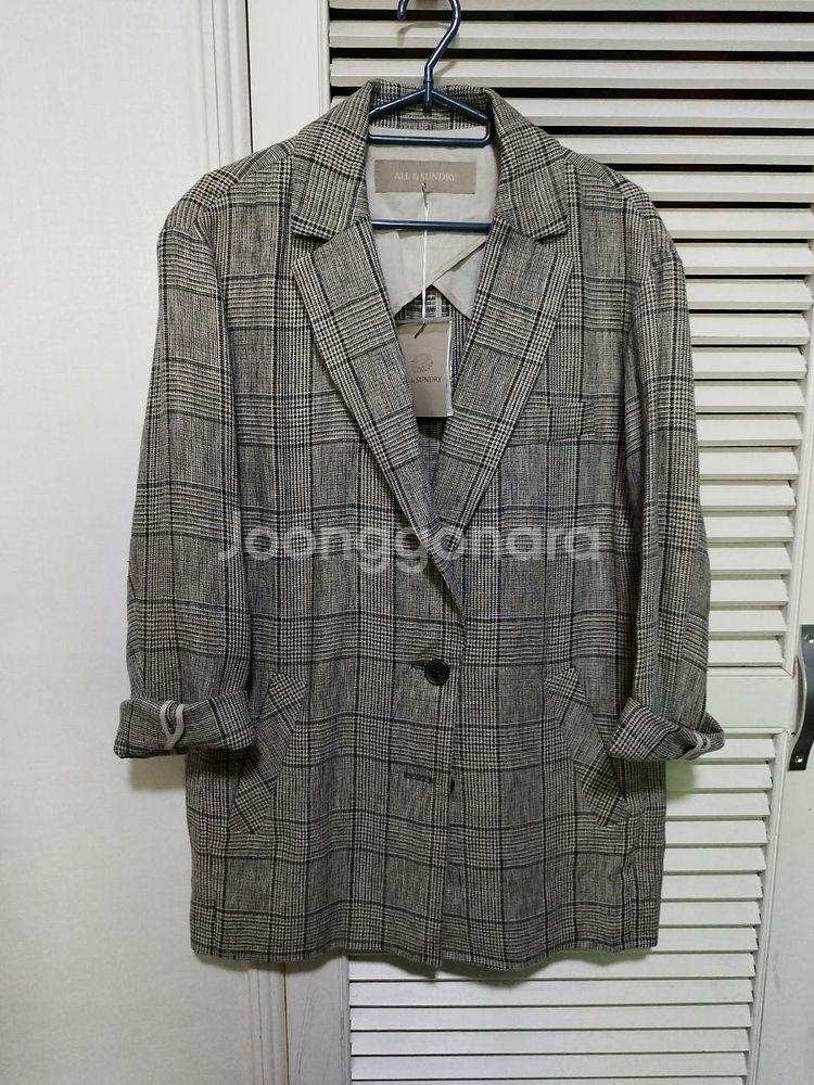 새거 42 올앤선데이 체크 블레이져--0