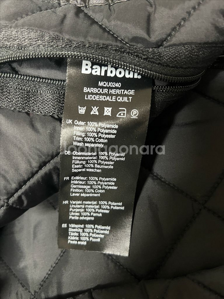 바버 헤리티지 리데스데일 블랙 M--3