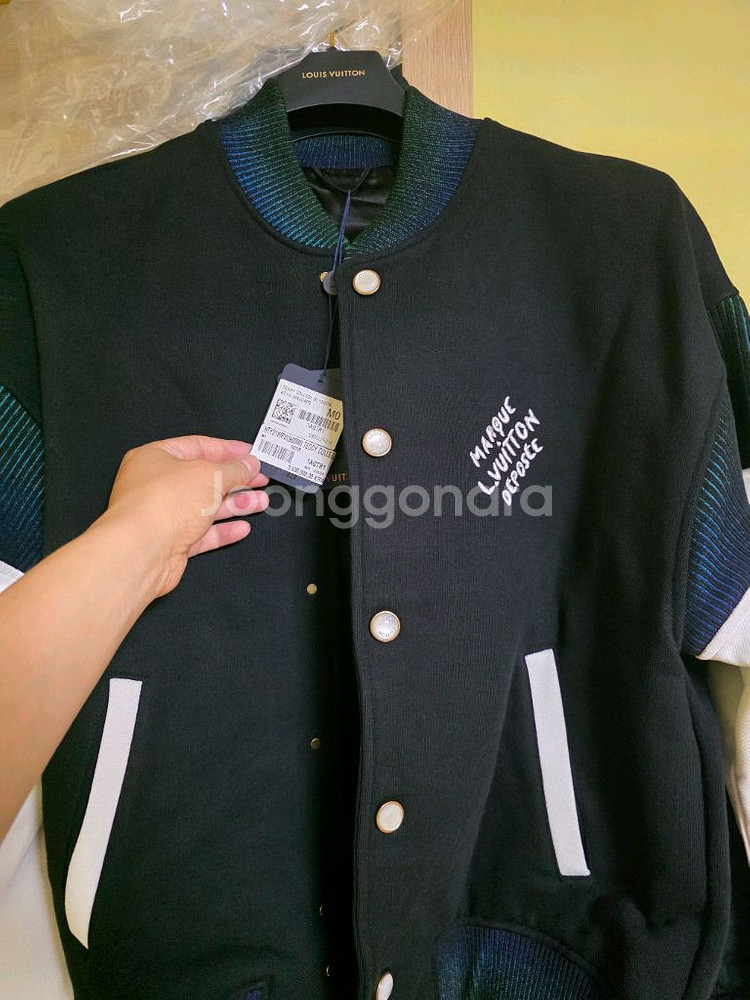 루이비통 코튼 져지 바시티 블루종(새상품)--3