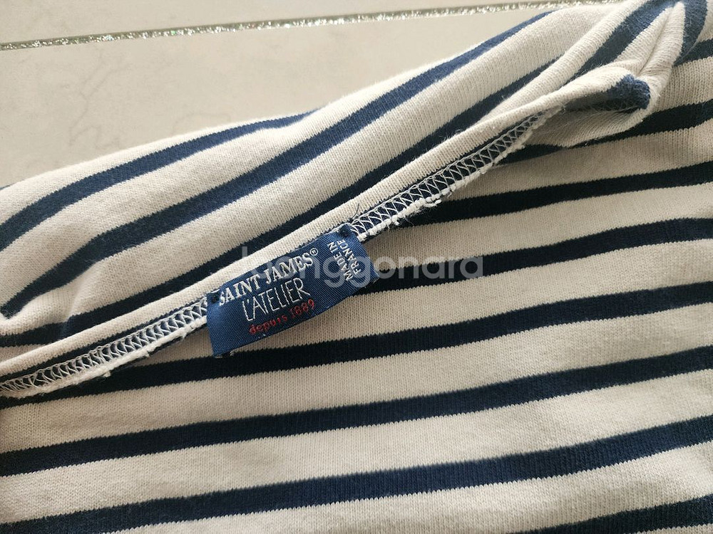 세인트 제임스 도톰면티셔츠 34사이즈가을긴팔발아요--2