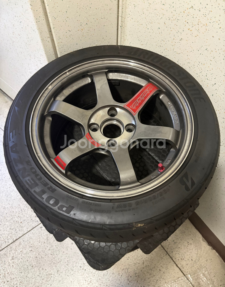 TE37 소닉스 SL 15인치 7j 24 정품 팝니다--0