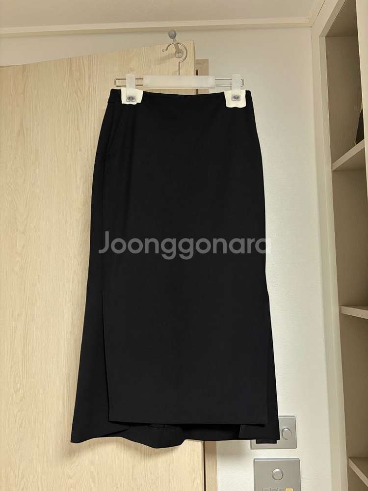 아레스엠 슬릿 스커트 블랙 스몰--1
