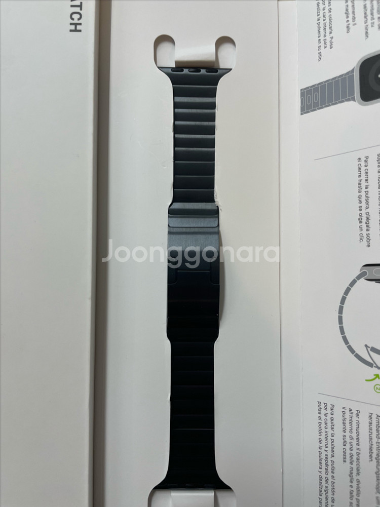 애플워치 링크브레이슬릿 38mm 신품급 스페이스블랙--2