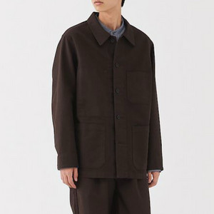 무인양품 muji 케이폭 혼방 몰스킨 워크자켓 xl