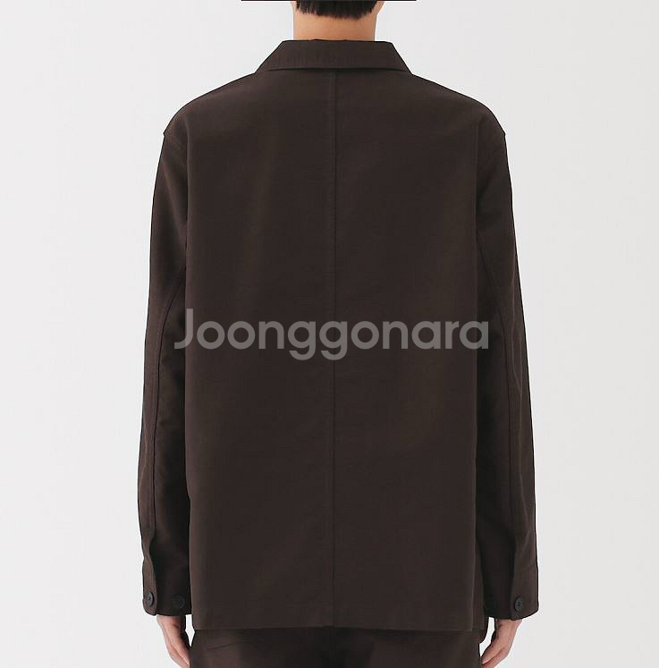 무인양품 muji 케이폭 혼방 몰스킨 워크자켓 xl--4