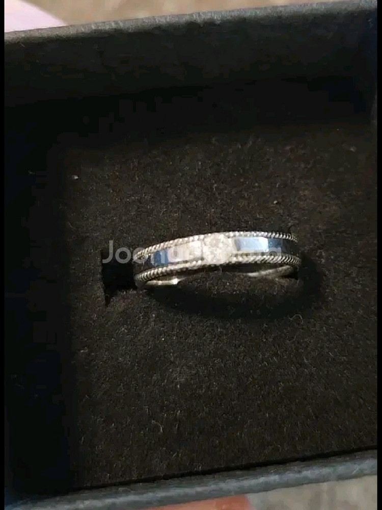 플래티늄 다이아몬드 반지--0